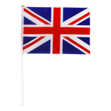 Paquete De 12 Piezas Pequeña Mano Ondulada Bandera Uk