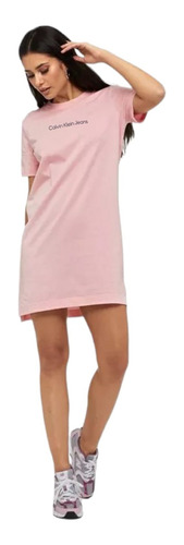 Vestido Calvin Klein Jeans Rosa Para Mujer Zw0zw01792