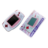 Carcasa Edición Hello Kitty + Caja Para Gameboy Advance Gba 