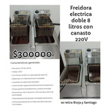 Freidora Doble 8lts