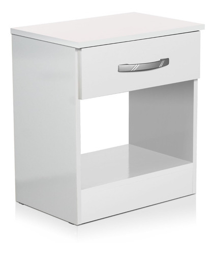 Mesa De Luz 1 Cajón - 50x45x30 Cm  Melamina Oferta!! Ecopack