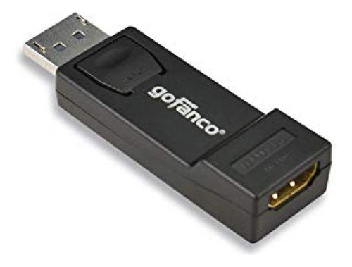 Gofanco Displayport A Hdmi Adaptador Conversor Dongle 1080p 