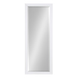 Espejo De Pared Rectangular Moderno, 50 X 130 Cm, Blanco