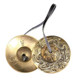 Perfect 6,5 Cm Tibetano Hecho Tingsha Cymbal Bell, Yoga