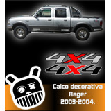 Calco Decorativa  Ford Ranger 2003-2004 4x4!!