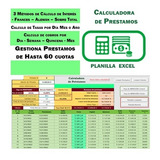 Calculadora De Prestamos Planilla Excel