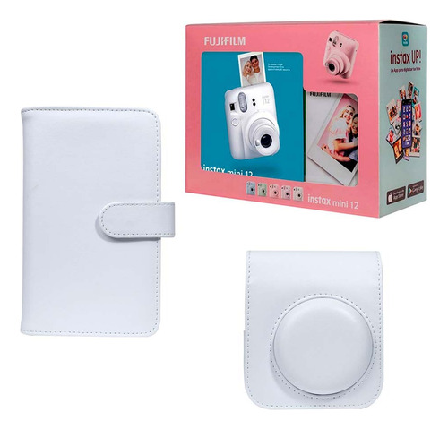 Kit Instax Mini 12 + Accesorios Clay White