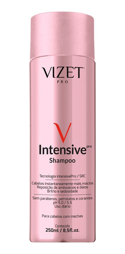Shampoo Intensive Reconstrução Vizet Pro 250 Ml