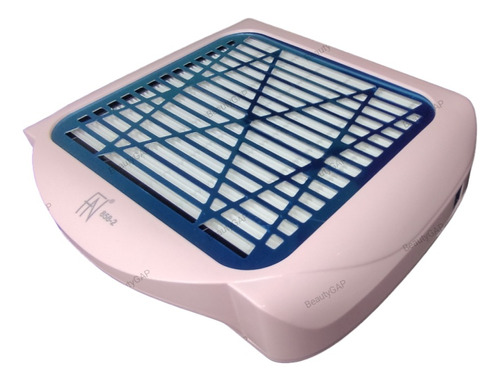 Aspirador De Pó Coletor 858 Para Unhas Gel Grelha 80w Rosa