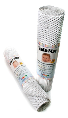 Baby Innovation Alfombra Para Baño Safe Mat Antideslizante 04 Color Blanco 1 Unidad