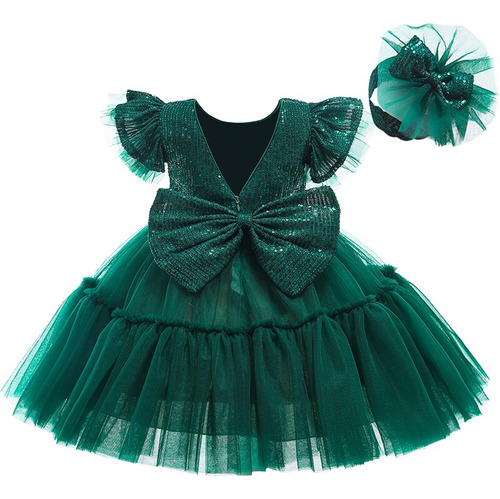 Vestido De Tutú Con Lazo Para Niñas  Princesa Del Mes Del Be