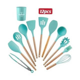 Set Utensilios De Cocina Antiadherentes De Silicona 12pcs