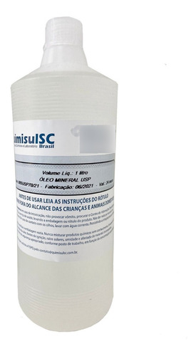 Oleo Mineral Farmaceutico  1 Litro Usp