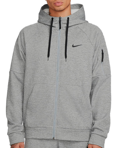 Hoodie Nike Therma-fit Para Hombre-gris