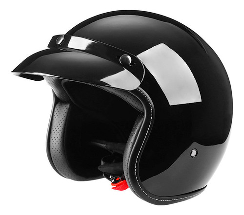 Casco Moto Retro Hombre Y Mujer 3/4 Abierto