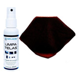 Kit Limpa Telas Clean 60ml Com Pano Microfibra Marrom