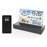 Reloj Despertador Digital Temp Humedad Pronóstico Clima Aa L