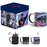 Formula 1 Taza Mágica Checo Pérez Con Autógrafo Y Caja 