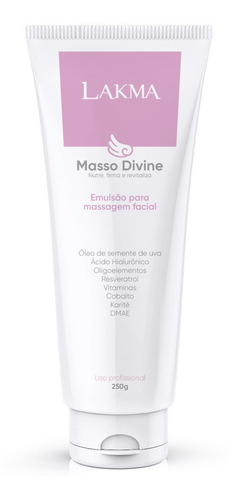 Creme De Massagem Facial Masso Divine Lakma 250g