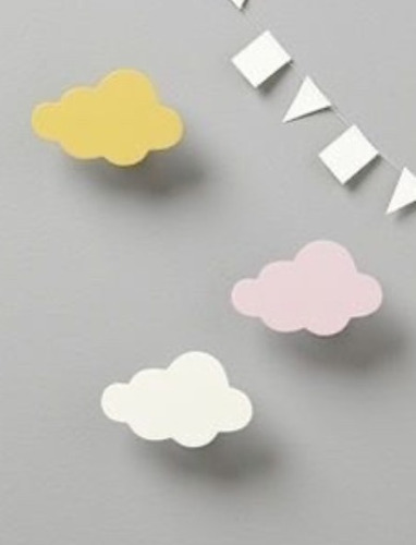 Percheros De Pared Infantil En Forma De Nube