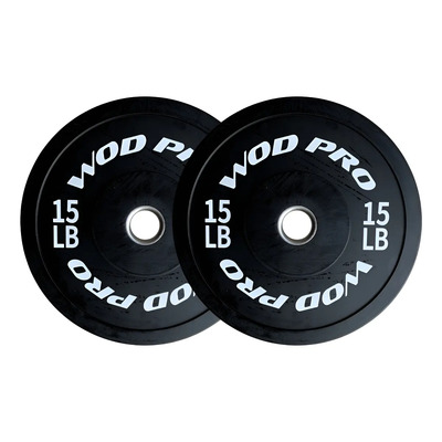 Discos Bumpers 15 Lb Olimpicos Par Crossfit Pesas Barras Gym | Envío gratis