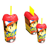 Vaso Pitillo Sorpresa X12 Pikachu Obsequio