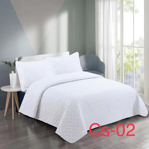 Cubrecama De Verano Quilt Cobertor Unicolor 1.5 Plazas