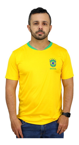 Camisa Seleção Brasileira Copa Manga Curta Camiseta Blusa