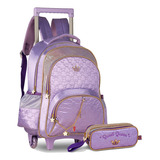 Kit Mochila Sweet Queen Meninas Fofa Glitter E Matelasse