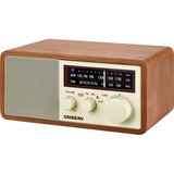 Radio De Gabinete De Madera Sangean Wr-16 Am/fm Bluetooth