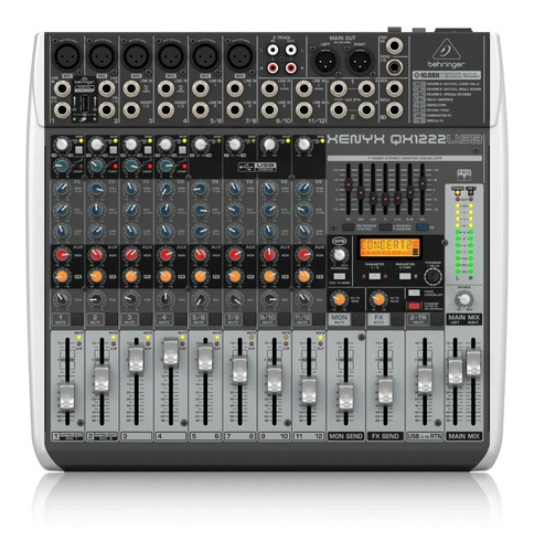 Mezclador Premium Behringer Xenyx Qx1222usb 16 Entradas Cuo