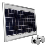 Panel Solar 10w + Soporte Solartec Para Baterías 12v
