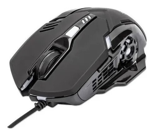 Mouse Gamer Óptico Manhattan 179256 Alámbrico Usb 3200d /v Color Negro