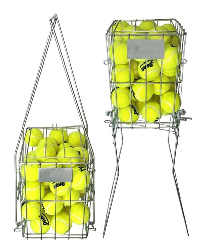 Canasto Recoletor Pelotas Tenis Padel Capacidad 50 Pelotas 