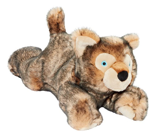 Fluff & Tuff Lobo Wolf Pup - Juguete De Peluche Para Perro,