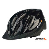 Capacete Atrio Sports Bi003 P/ Ciclismo Bicicleta Tam G Cor Preto