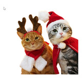 Gorrito De Santa Claus Para Gato Navidad