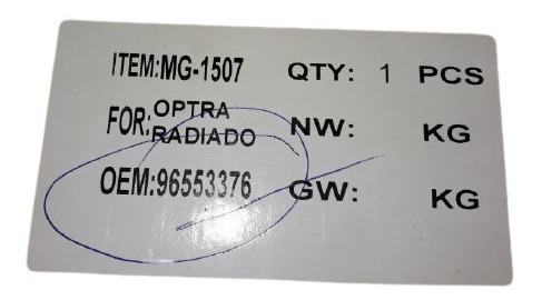 Electroventilador Optra Radiador 96553376 A1 Envo Gratis Foto 3