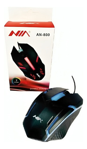 Mouse Gamer Alámbrico Con Luz Led Nia An-800