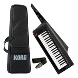 Teclado De Ombro Korg Keytar Rk-100s-2 Sintetizador Red Cor Preto Pilha