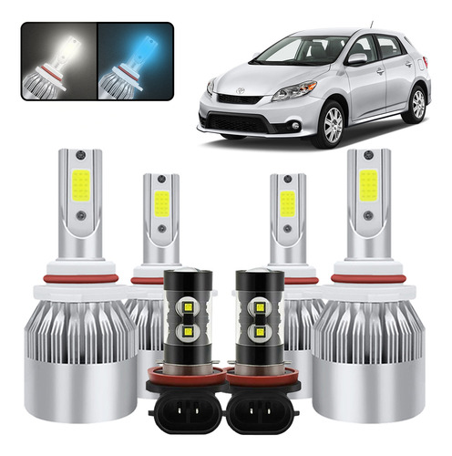 Kit De Focos Led 9005 9006 H11 Para Toyota Matrix 2009-2014