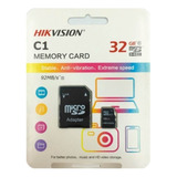 Tarjeta Memoria Microsd 32gb Clase 10 Hikvision C/adaptador