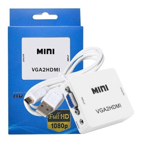 Adaptador De Video Analógico Vga A Digital Hdmi 