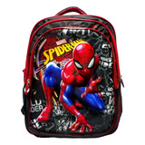 Mochila Hombre Araña Avengers Modelo 3 D Relieve + Premium