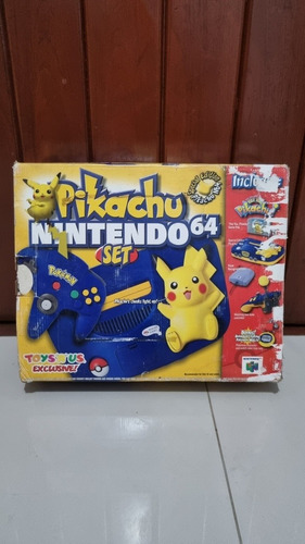 Nintendo 64 Pikachu Edition Na Caixa Completo Com Manuais