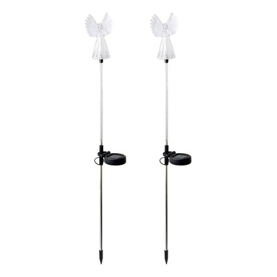 2 Peças De Luz Decorativa Led Multicolorida Outdoor Angel Li
