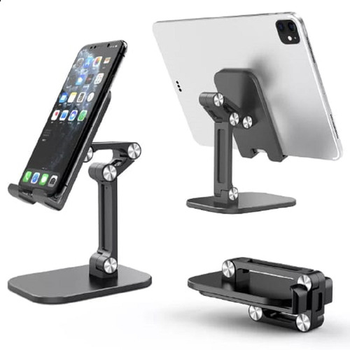 Kit 2 Suporte De Mesa Para Celular iPad iPhone Ajustável 