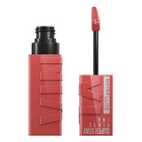 Labial Líquido Maybelline Superstay Vinyl Ink 4.2 Ml Acabado Vinilo Color Peachy 15