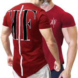 Playera Deportiva Correr Casual Slim Fit Elástica Kf 037 Str