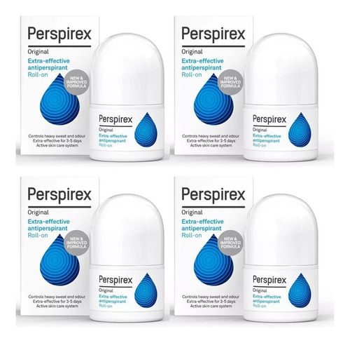 4 X Perspirex Original Antitranspirante Extra-effective